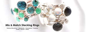 Mix & Match Sterling Silver Stacking Rings