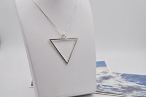 Large Sterling Silver Water Element Necklace