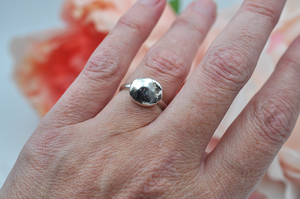 Sterling Silver Nugget Ring • US Size 6
