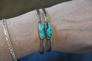 Turquoise Surfboard Cuff Bracelet