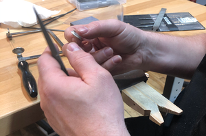 TUESDAY NIGHTS: February 13th - March 5th • Hammered Silver Ring Band & Stone Pendant