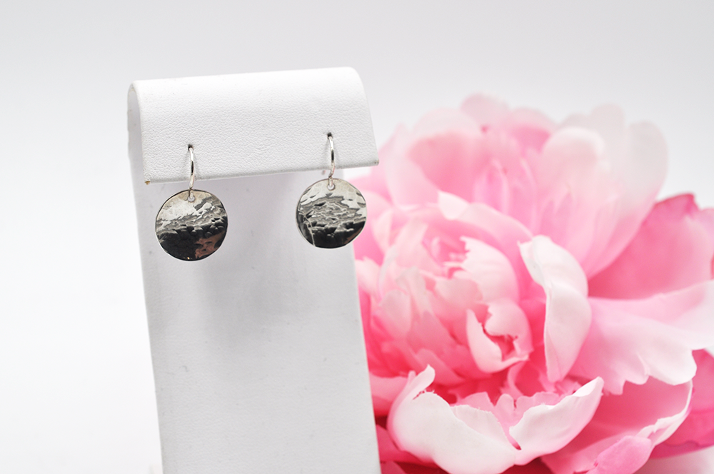 SUNDAY, April 6th • Sterling Silver Hammered Disc Earrings Workshop