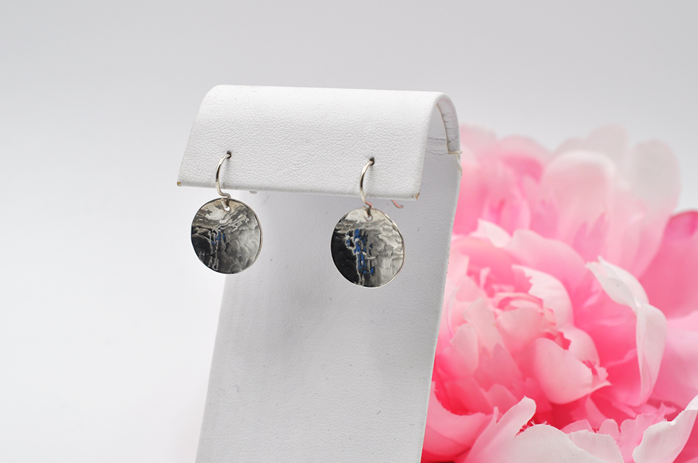 SUNDAY, April 6th • Sterling Silver Hammered Disc Earrings Workshop