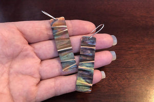 THURSDAY, January 25th • Fire Painted Copper Wave Earrings