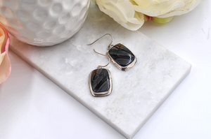 Picasso Jasper and Sterling Silver Earrings