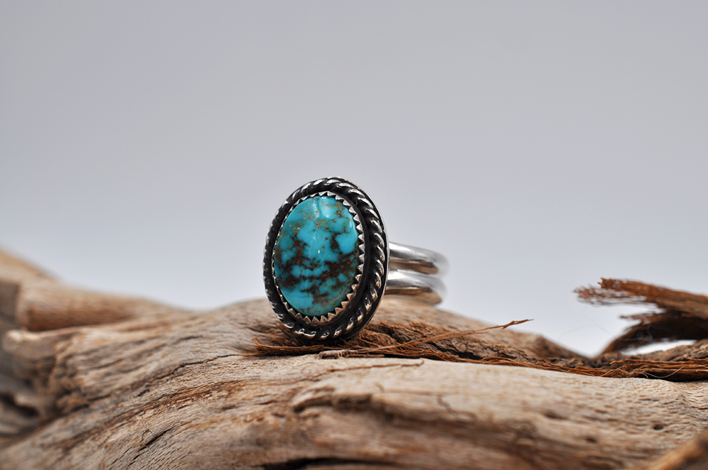 Turquoise Mountain Turquoise Ring • US Size 6