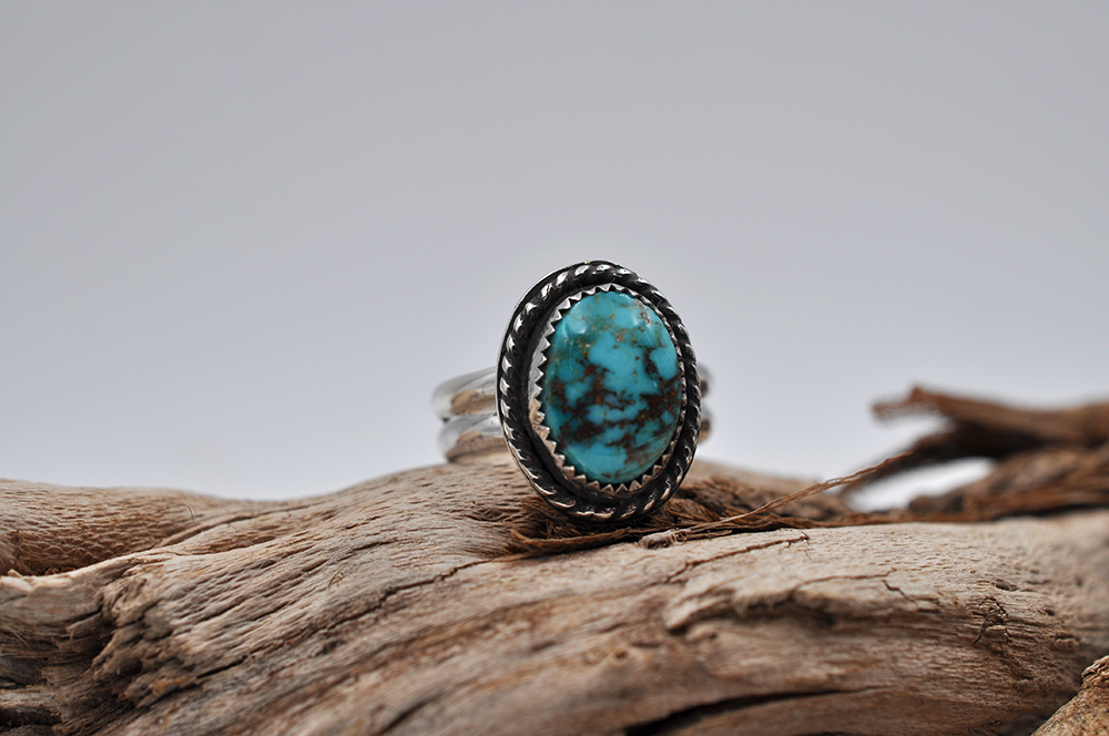 Turquoise Mountain Turquoise Ring • US Size 6
