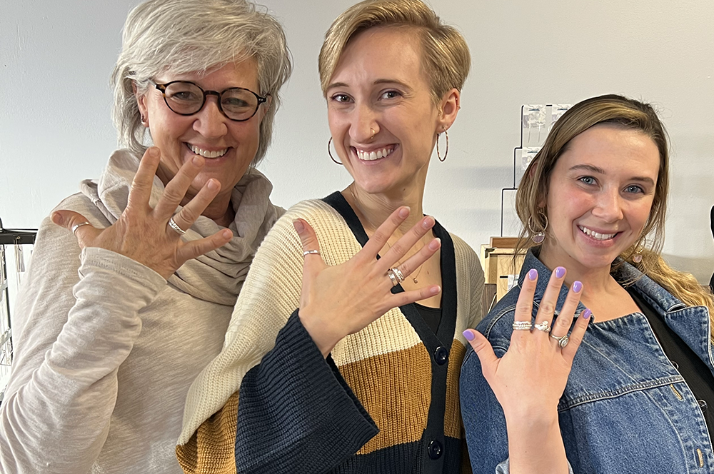 SUNDAY, October 18th • Create Three Sterling Silver Stacking Rings