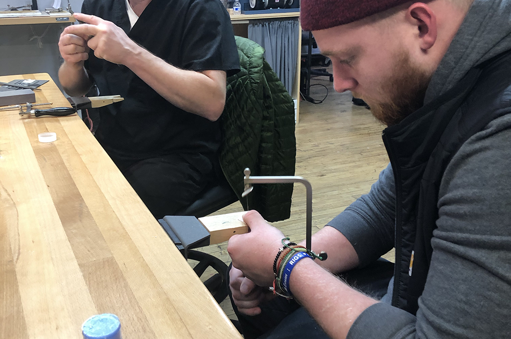 WEDNESDAY NIGHTS: Beginning Class: Stone Ring & Silver Earrings • May 28th -  June 18th