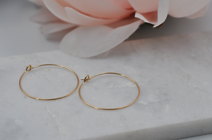 14K Yellow Gold Filled Classic Small Hoop Earrings