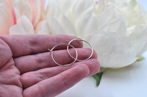 Mini Sterling Silver Wire Hoops