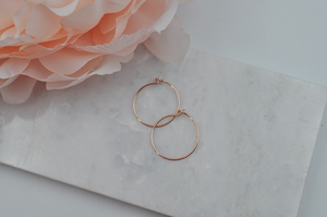 Mini 14K Rose Gold Filled Hoops