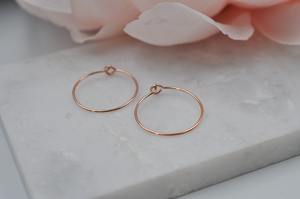 Mini 14K Rose Gold Filled Hoops