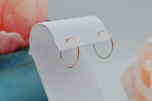 Mini 14K Rose Gold Filled Hoops