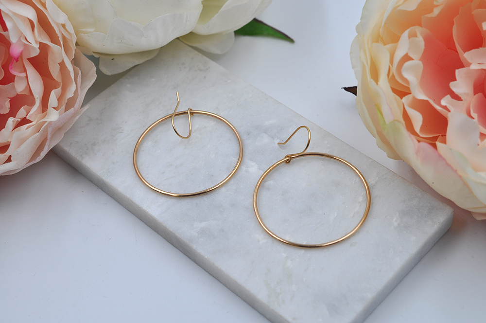 Large Gold Hoop Earrings