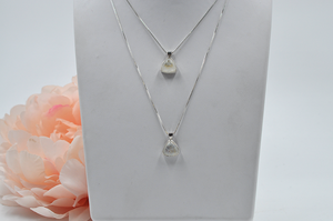 Rainbow Moonstone Joia Necklace in Sterling Silver