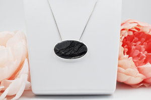 Picasso Jasper Statement Necklace in Silver