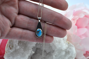 Teardrop Sleeping Beauty Turquoise Necklace