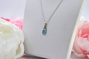 Teardrop Sleeping Beauty Turquoise Necklace