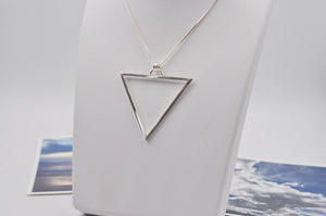 Large Sterling Silver Water Element Necklace