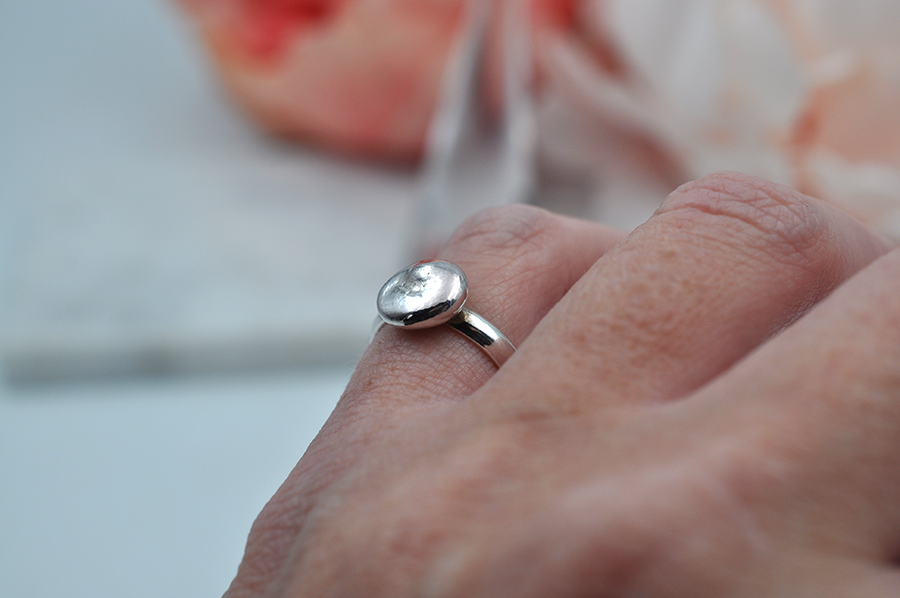Sterling Silver Nugget Ring • US Size 5.5