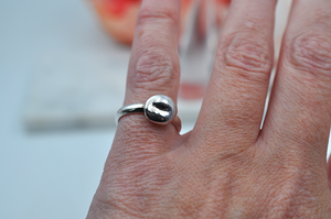 Sterling Silver Nugget Ring • US Size 5.5