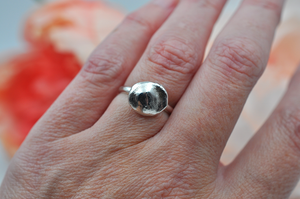 Sterling Silver Nugget Ring • US Size 6