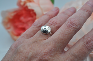 Sterling Silver Nugget Ring • US Size 6