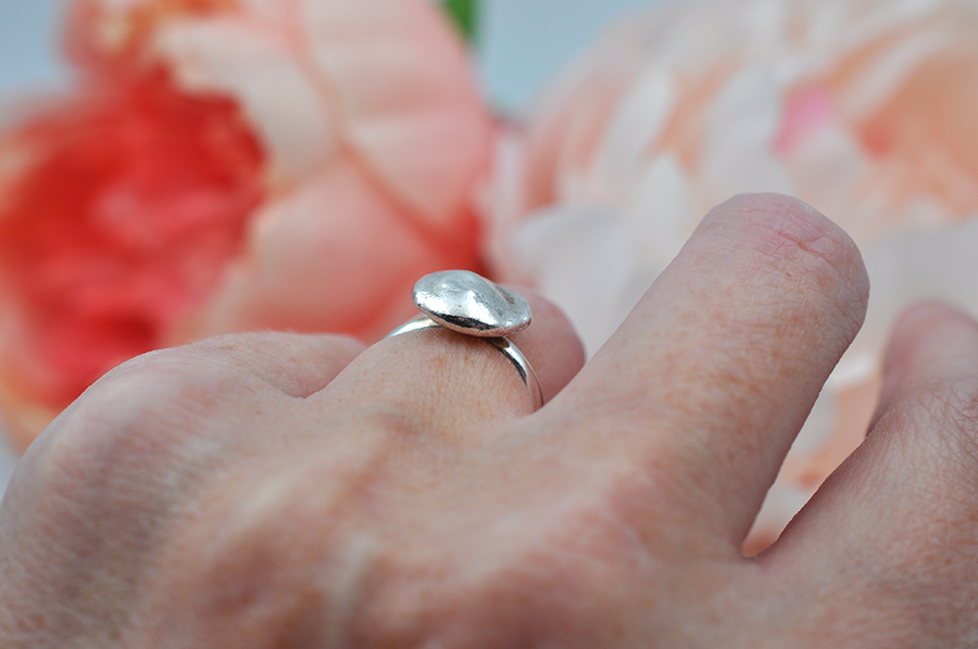 Sterling Silver Nugget Ring • US Size 6