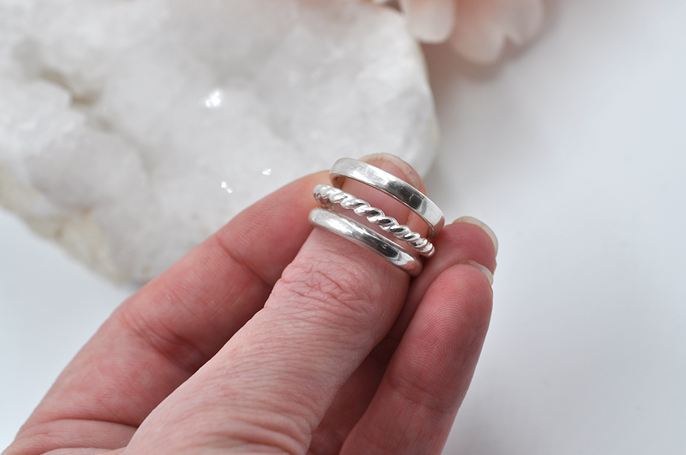 SATURDAY, April 26th • Create Three Sterling Silver Stacking Rings